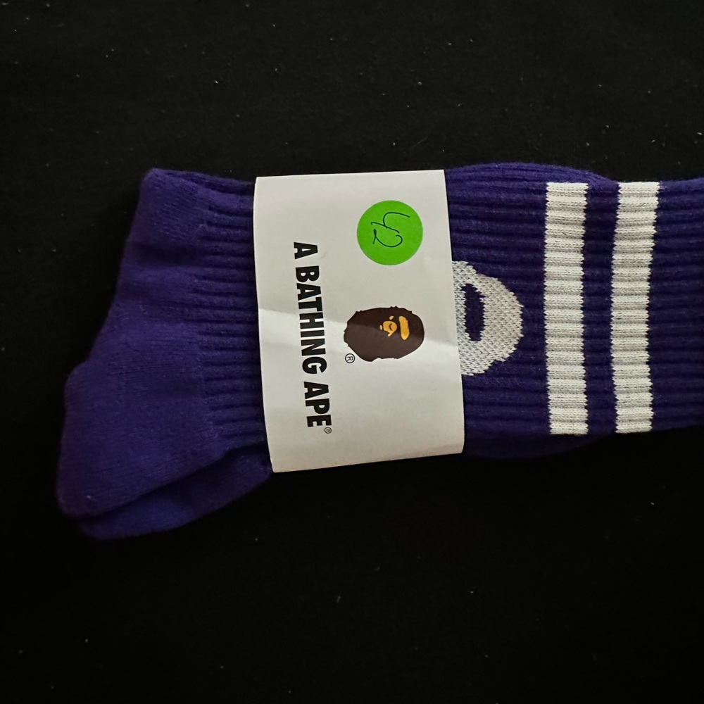 Bape socks fits size 8-12